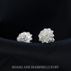 Hoa tai nữ vàng trắng 14K G5 3329