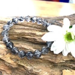 VÒNG TAY THẠCH ANH TÓC ĐEN TA00047