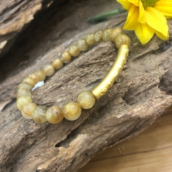 Vòng tay thạch anh tóc vàng 6ly- TA0021